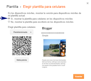 ¿Cómo habilitar las plantilla móvil de mi blog de Blogger?