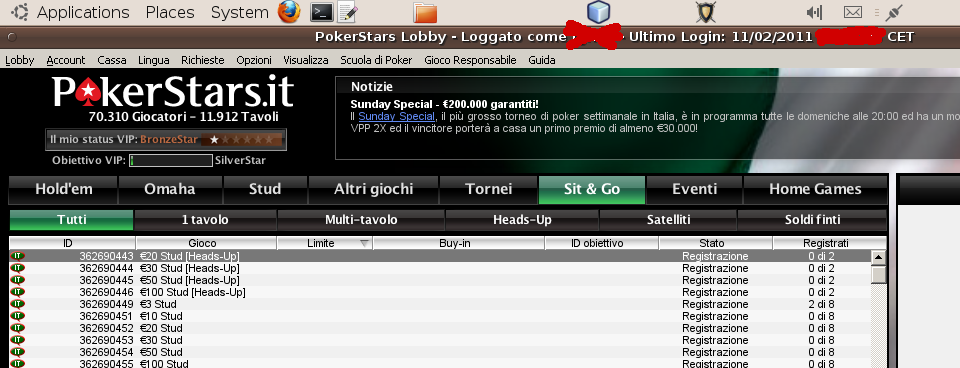 Wine poker client
