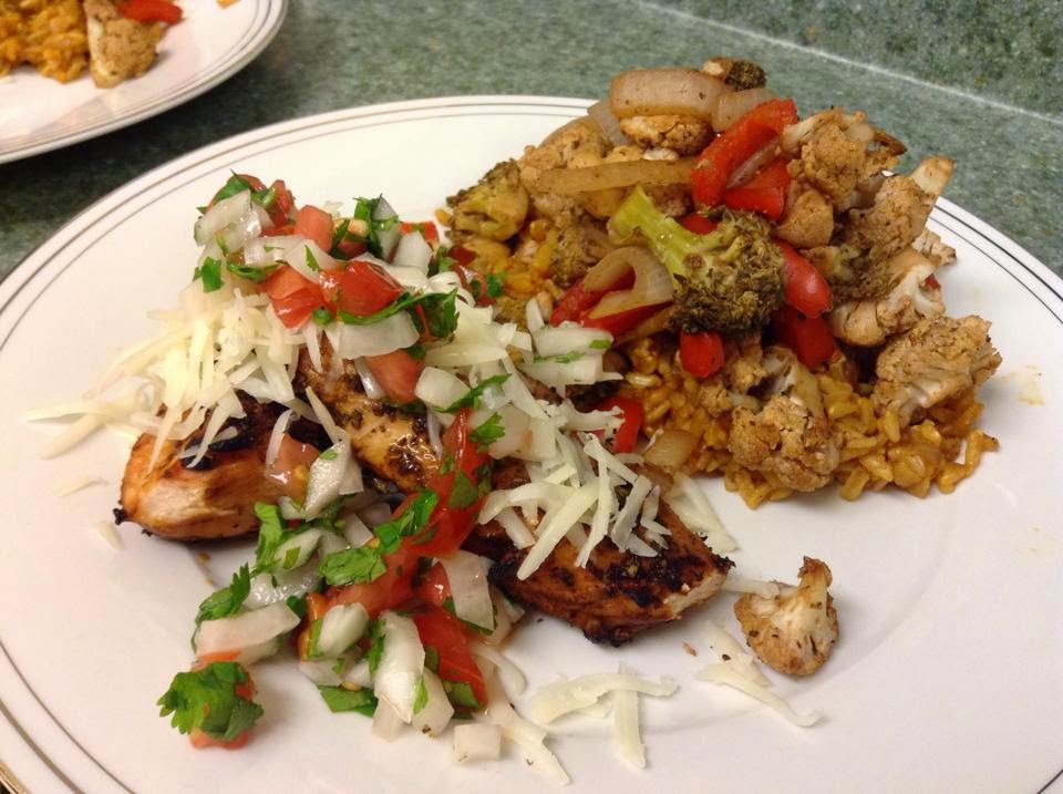 Healthy. Tasty. Food. Fajita Plate!