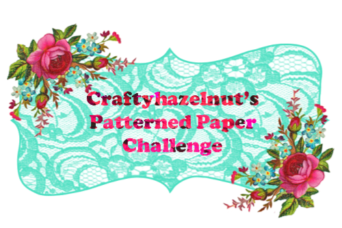 Crafty Hazelnuts Patterned Paper Challenge