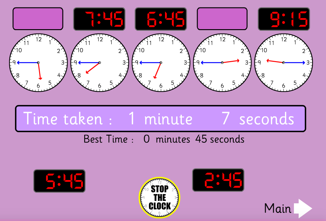 Telling Time to the Hour and Half Hour Learning to the Core