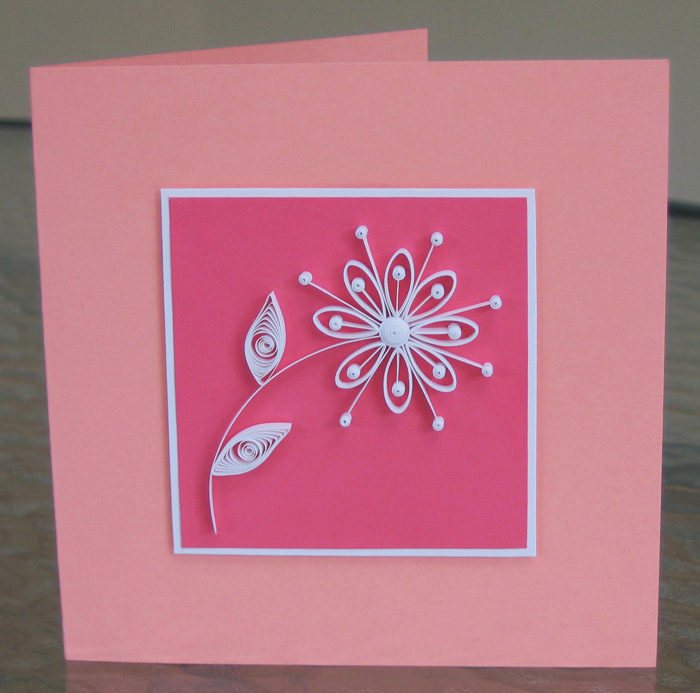 Quilled Retro Daisy Card Tutorial
