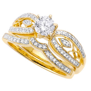 yellow gold wedding rings for women