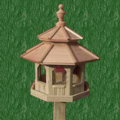 Bird In Everything Octagon Bird Feeder