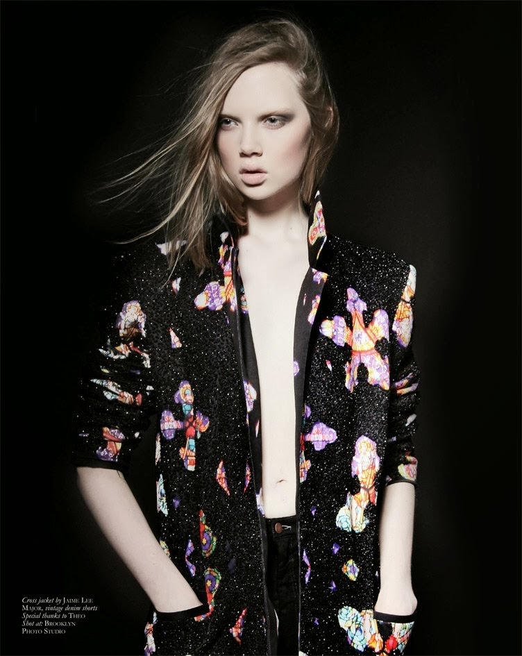 Holly Rose BLK Ad Photoshoot 2014 By Thom Kerr Ad Photoshoot : Holly Rose Photoshot For Thom Kerr BLK 2014 Premiere Issue