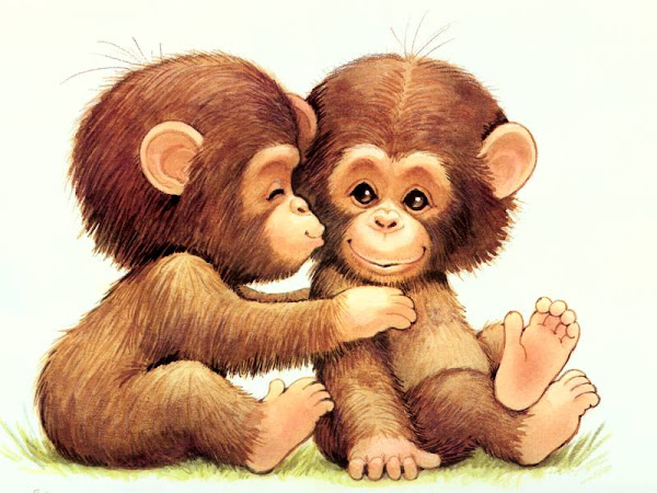 Cute Cartoon Monkeys