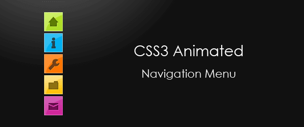Pure CSS3 Minimalistic Navigation Menu