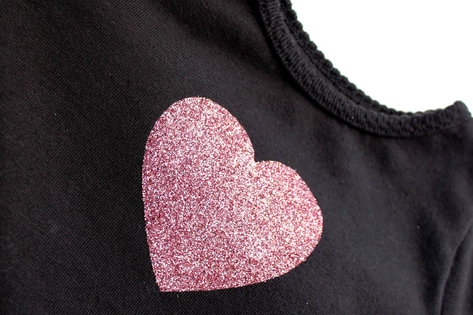 creatively christy DIY Glitter Heart TShirt