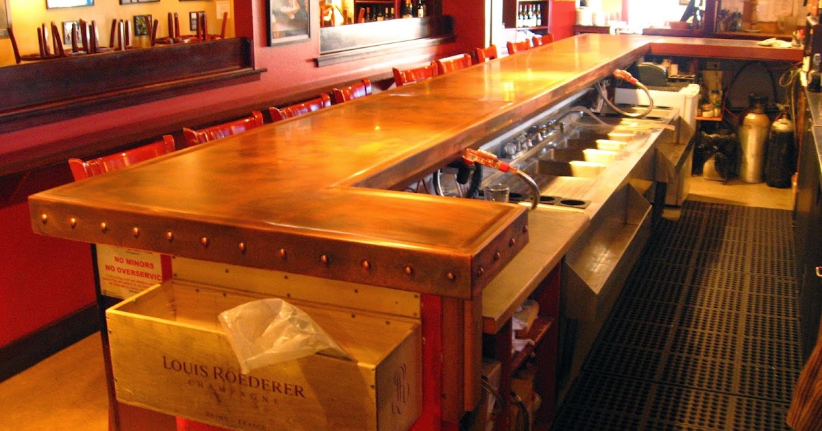 HEAVY METAL WORKS: PRIMA BISTRO COPPER BAR TOP