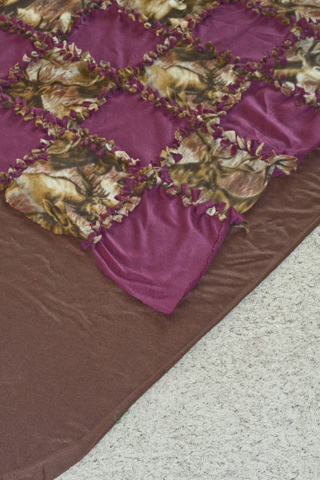 Simply In A Fish Bowl Quilt Block Fleece Tie Blanket Tutorial