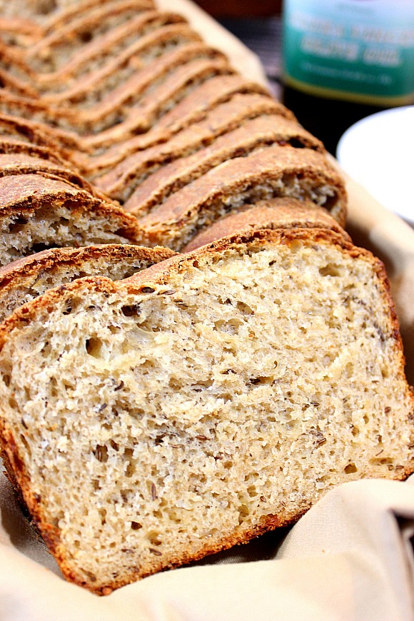 Whole Wheat Caraway Cheese Batter Bread Kudos Kitchen by Renée