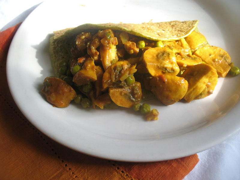 Millet and Chickpea Flour Crêpes with Spinach Lisa's Kitchen