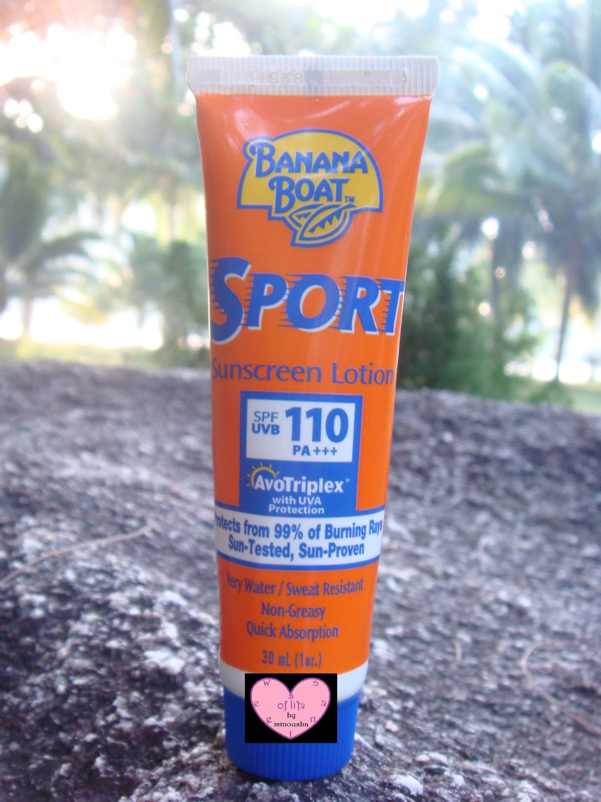 Sweet Scent of Life ^.^: Review: BANANA BOAT SPORT Sunscreen Lotion SPF 110 UVB PA+++ AvoTriplex ...