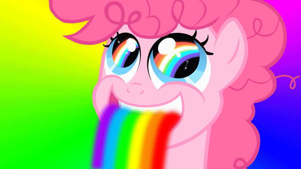 205692__UNOPT__safe_pinkie-pie_animated_pony_solo_smile_happy_rainbow_seizure-warning_vomit_excited_puking-rainbows.gif.gif
