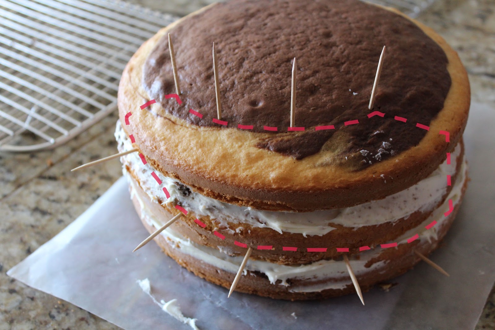 Worth Pinning Spiral Train Cake