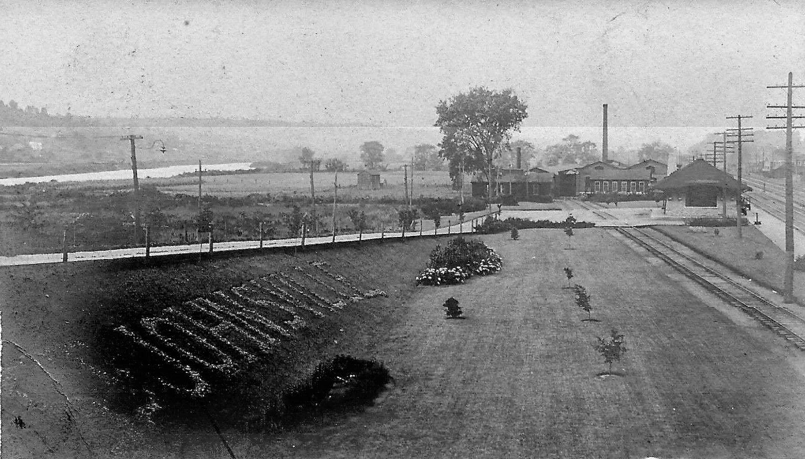 Vintage Railroad Pictures New York Central Station at St. Johnsville