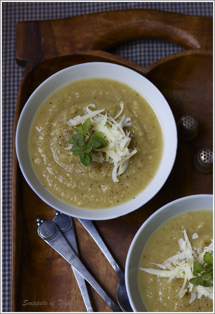 Thyme Parsnip, Leek, and Ginger Soup...and a Misty Winter Ramble