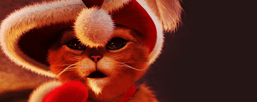 Resultado de imagem para gif gatos de botas natal