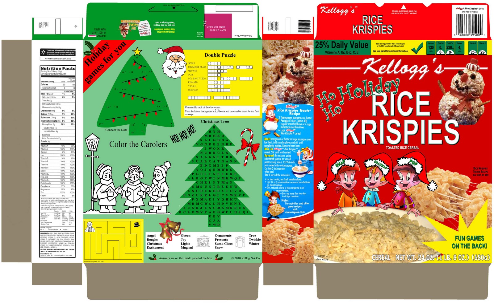 Design Cereal Box Template