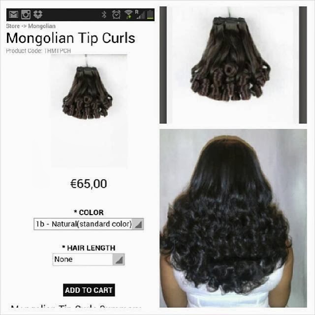 New Mongolian Tip Curls