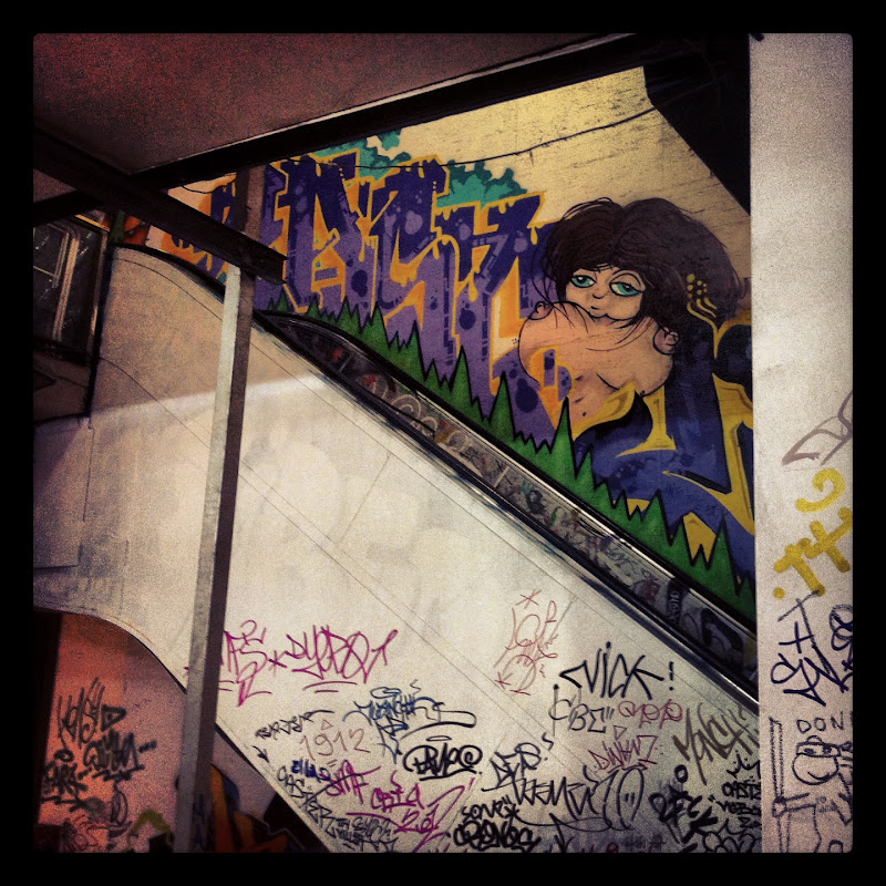 skateboard shops and piercing places and graffiti. Basically heaven title=