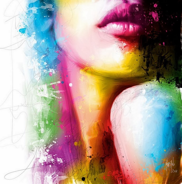 retratos-abstractos-de-mujeres-pintura-acrilica retratos-mujeres-acrilicos