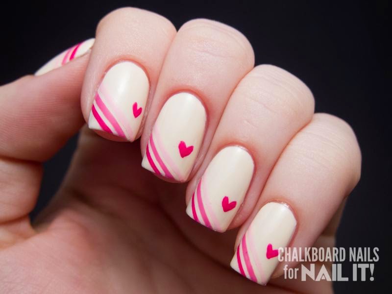 heart nail art design