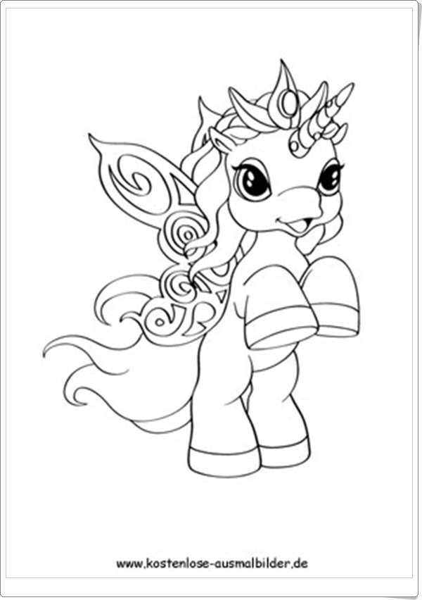 Ausmalbilder zum Ausdrucken Filly Ausmalbilder