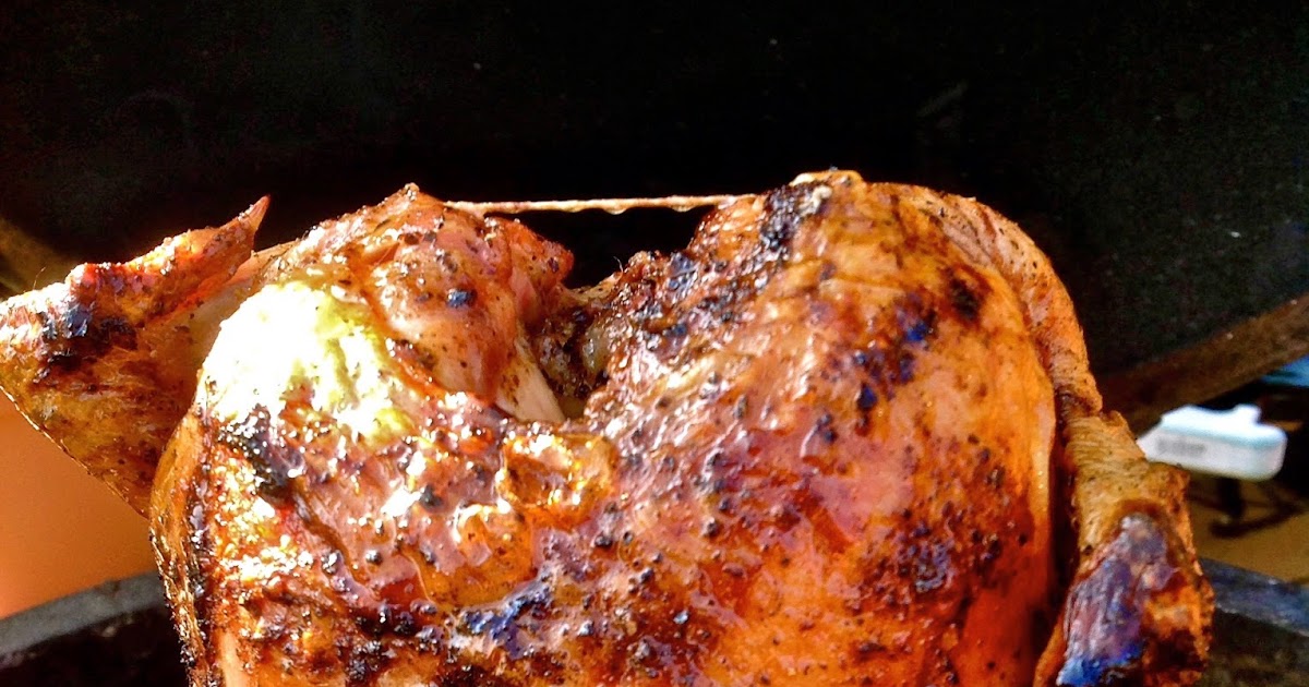 The Bee Cave Kitchen "Beer Can" Chicken on the Big Green Egg