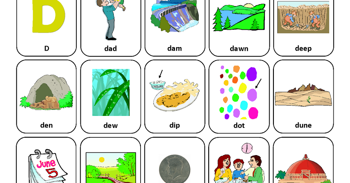 Testy Yet Trying Initial D Free Speech Therapy Articulation Picture Cards