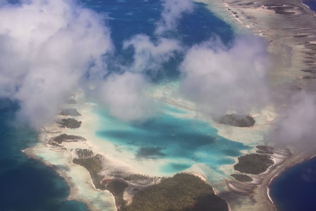 Polynésie vue du ciel