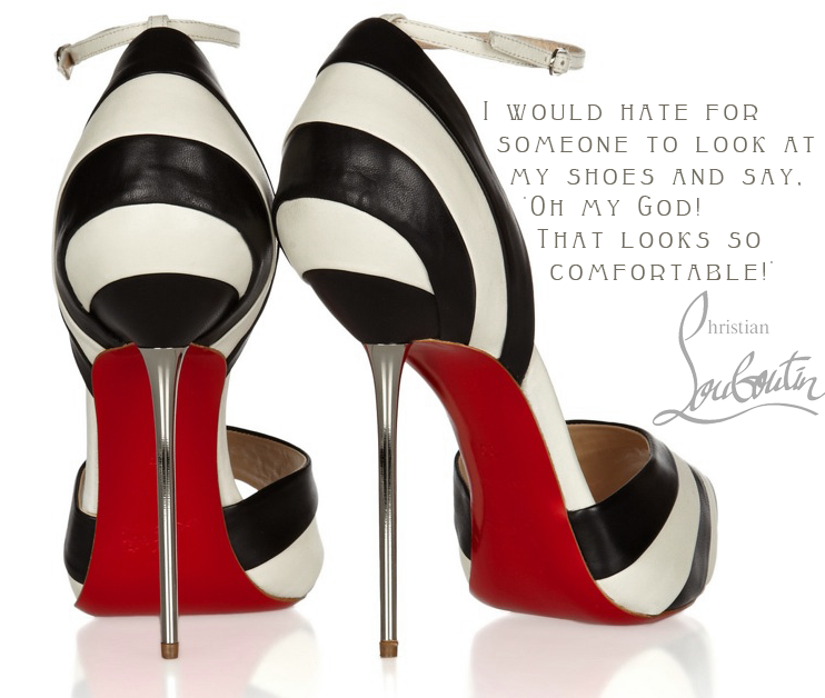 Black and White Obsession: High heels, like Martinis, are a cause worth