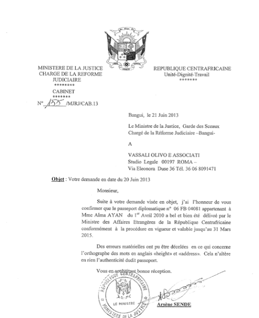 Perdukistan Passaporto Centraficano