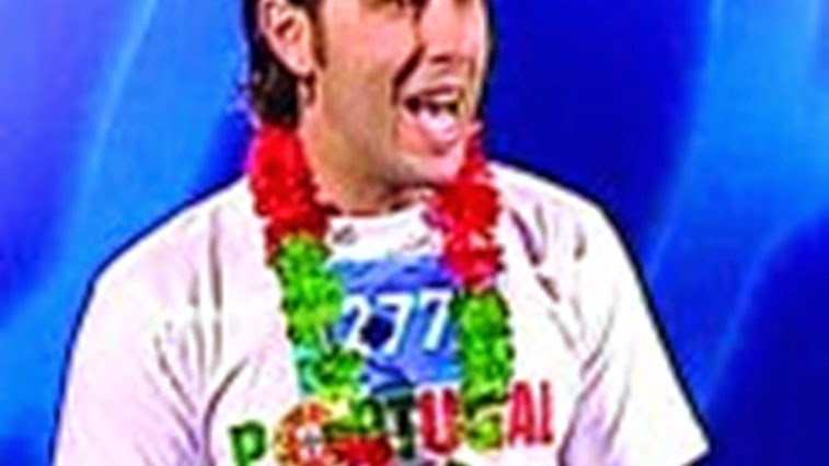 Marco Pires no primeiro casting da 2ª edição do 'Ídolos2004', na SIC
