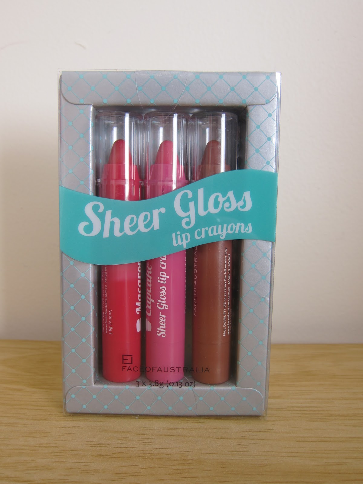 Nanna Nap Delicious Face of Australia Sheer Gloss Lip Crayons
