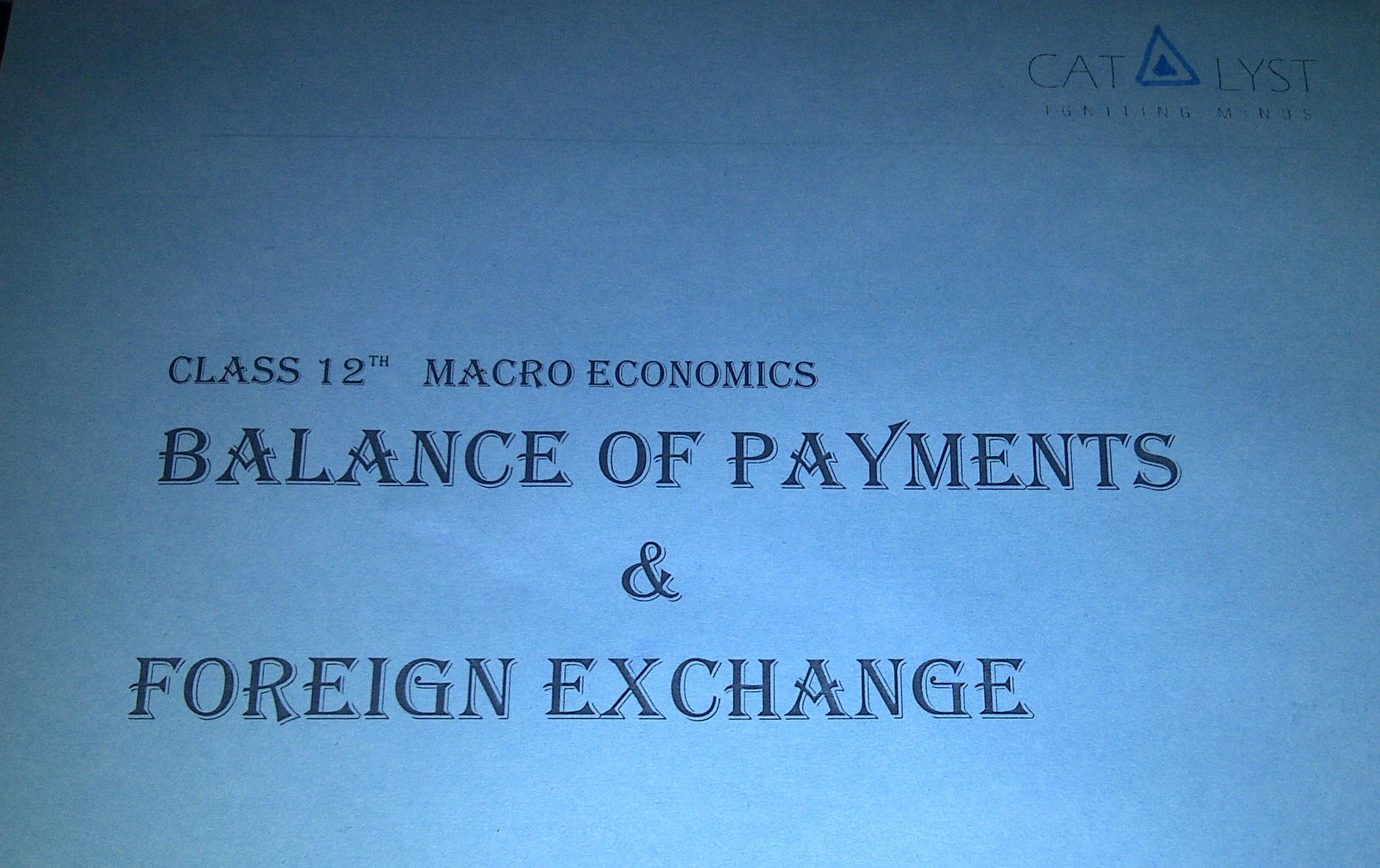 Foreign exchange economics