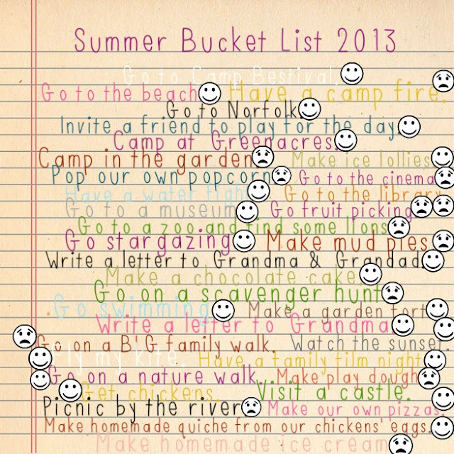 Summer Bucket List 2013 {Update}
