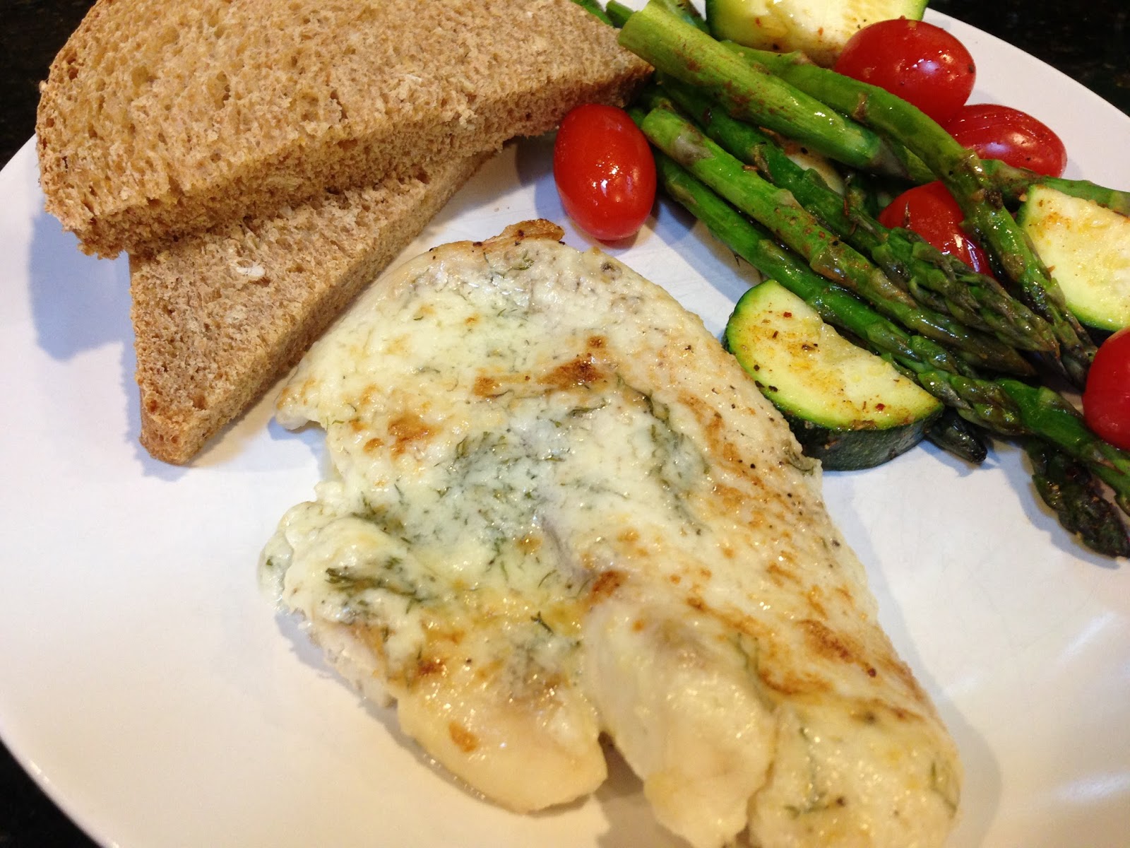 It's all good. Baked Tilapia and Roasted Summer Veggies