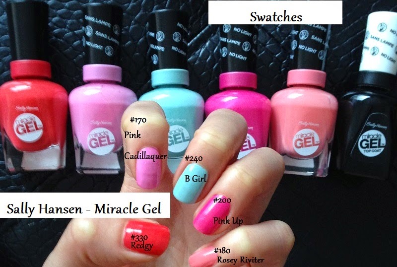 Sally Hansen Miracle Gel Nail Polish Swatches