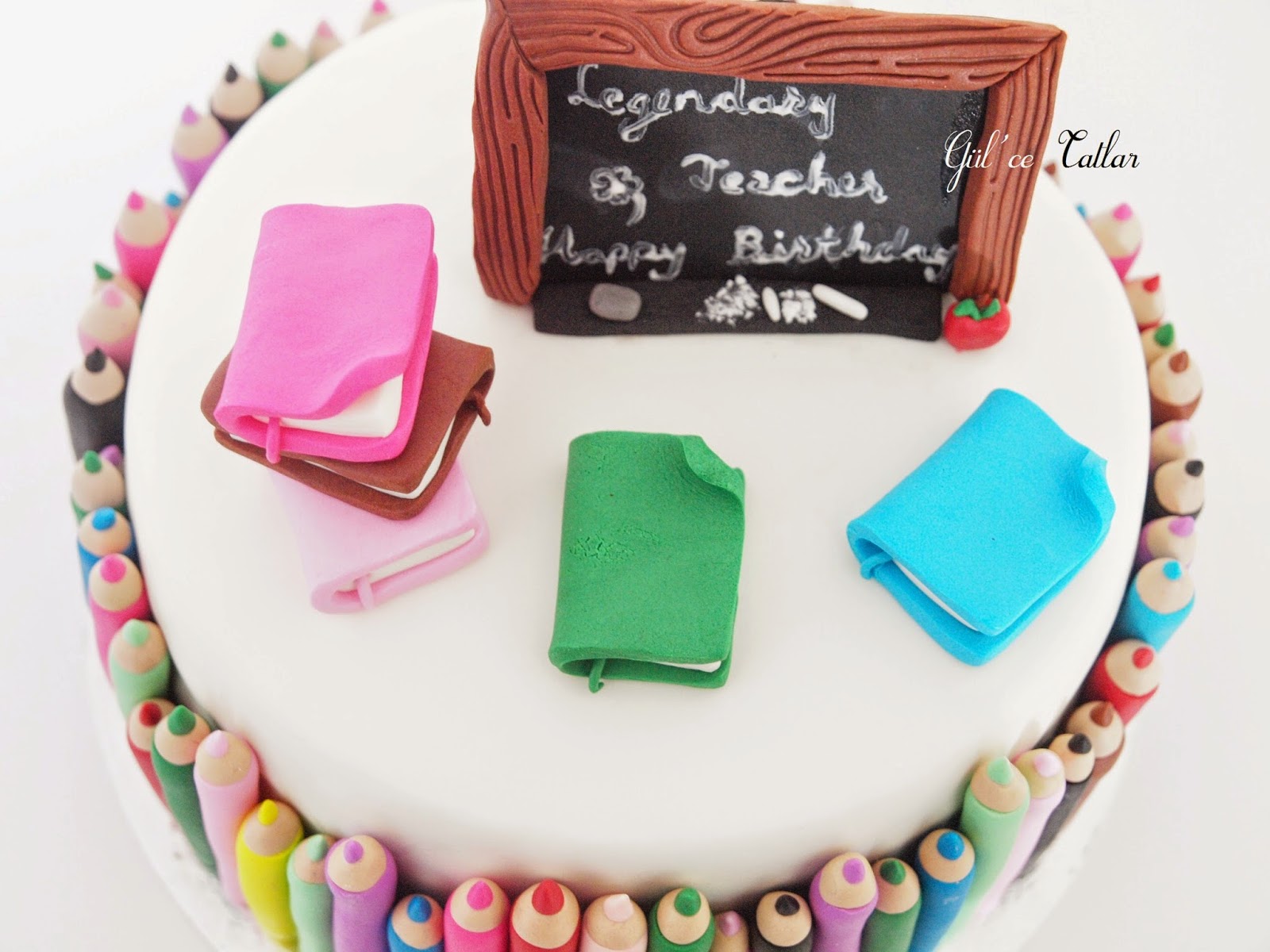 Öğretmene Sürpriz Doğum Günü Pastası Gül�ce Tatlar