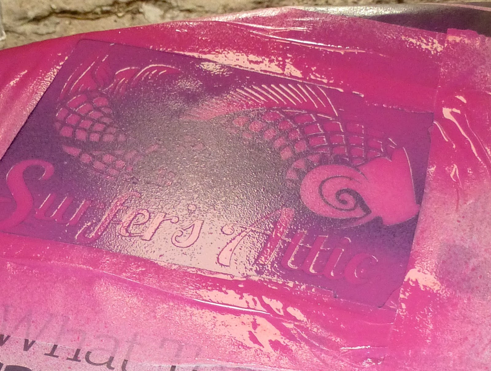 How to apply a paint mask vinyl stencil. Surfboard Art in Wales