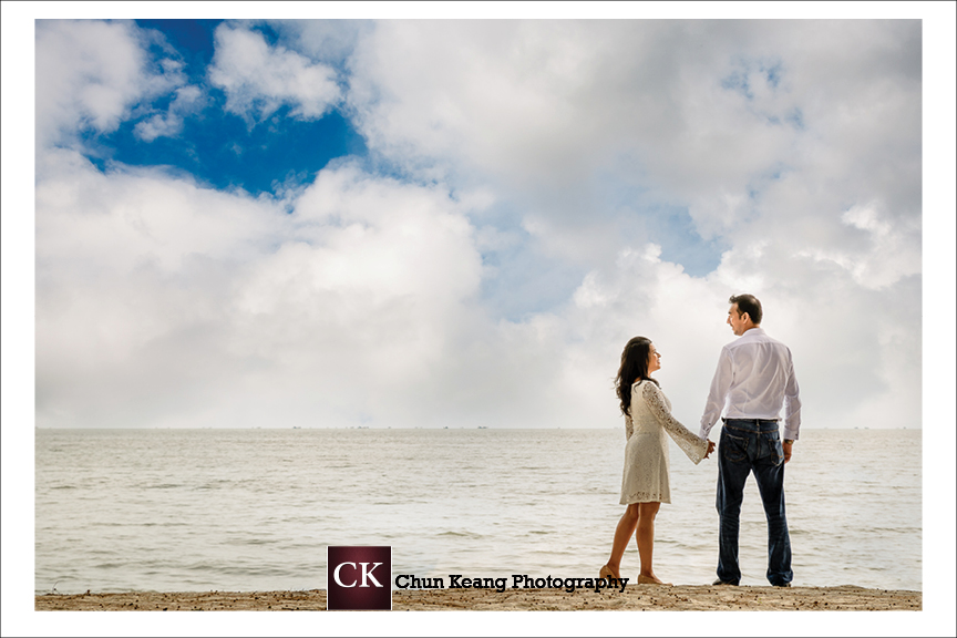 Anandan Nalini Casual Couple Portrait Suffolk House Garden