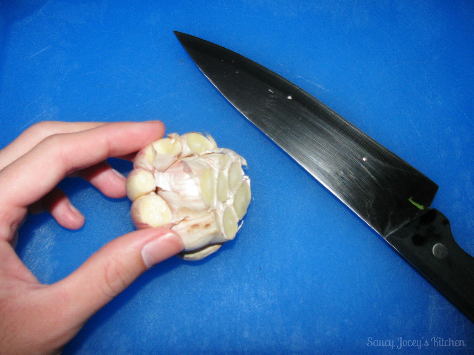 Saucy Jocey's Kitchen Ricotta & Roasted Garlic Bread