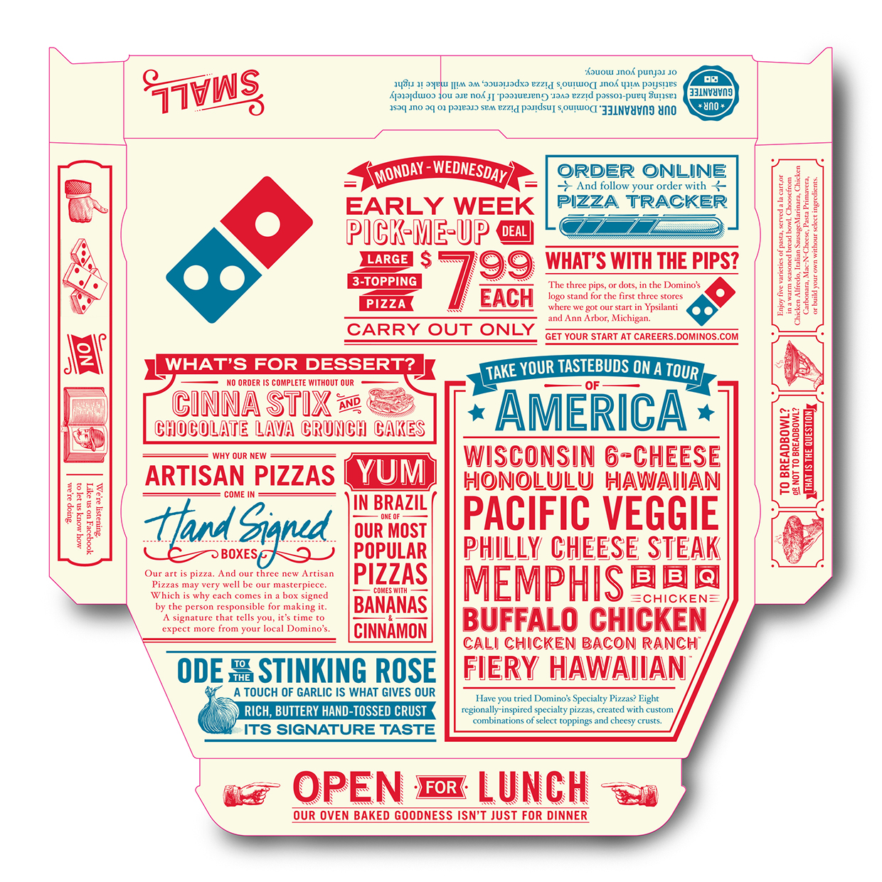 Domino’s Pizza Boxes Illustrations Packaging Of The World
