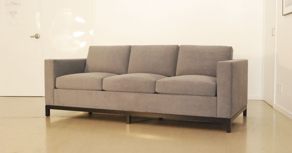 classic design Tuxedo Sofa with Wood Base