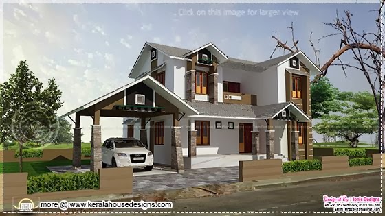 2109 sq-ft house elevation