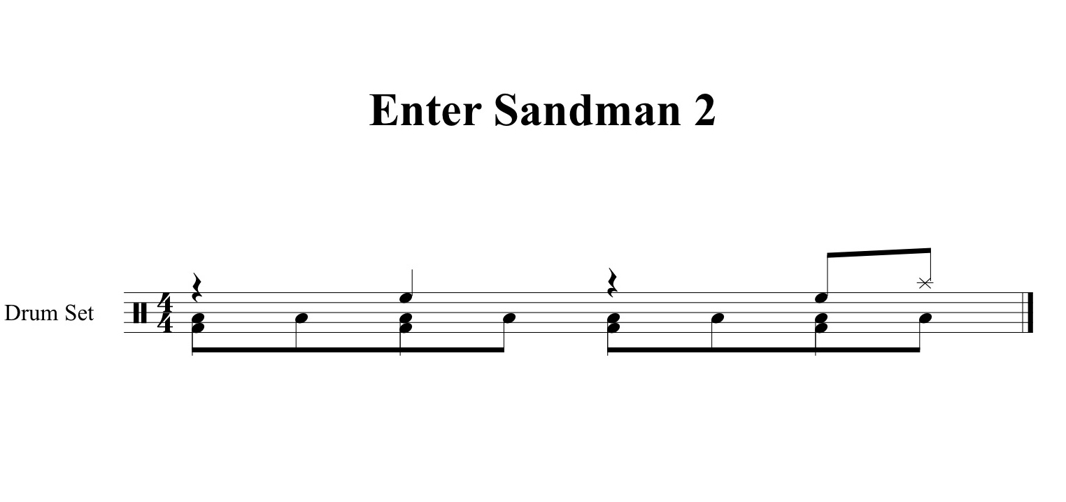 Playsomething Drums Enter Sandman Part2+3