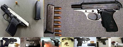  (Top to Bottom - Left to Right) Guns Discovered at TUL, JAX, HOU, IAH, LBB, SDF, PHX, PDX, TUL