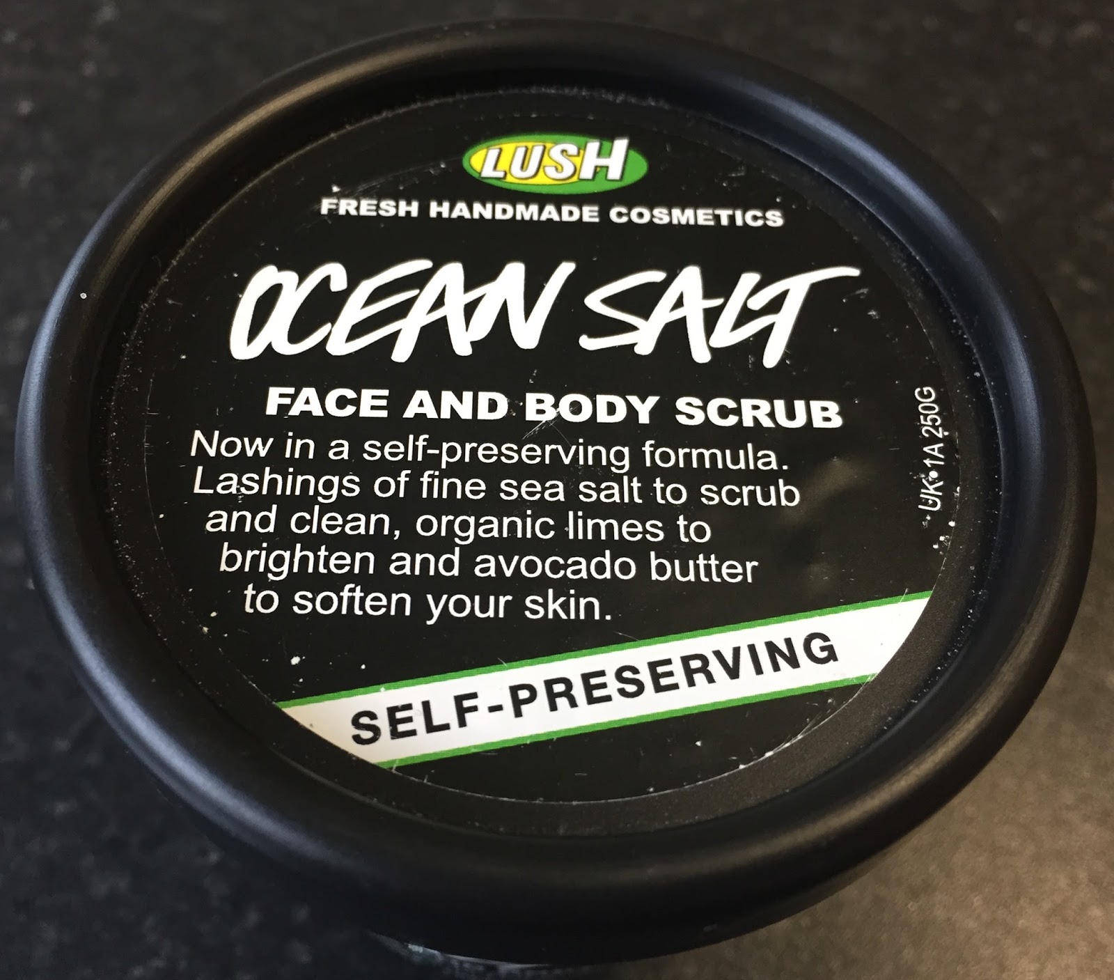 All Things Lush UK Ocean Salt SelfPreserving Scrub