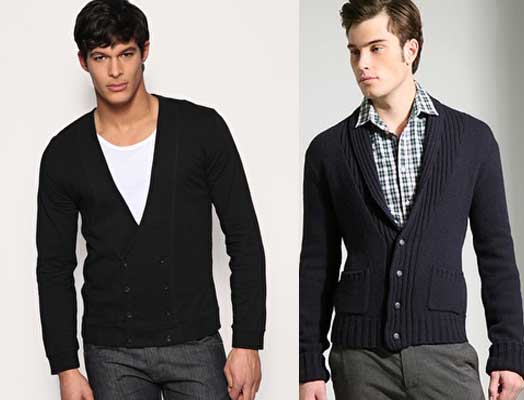 camisa social com cardigan
